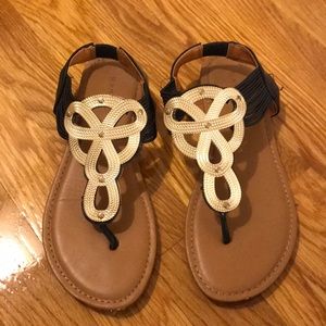 BAMBOO Sandals with Gold Detail